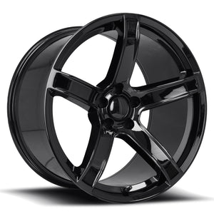 Factory Reproductions FR 77F Gloss Black 20x11 -2.5 5x115mm 71.5mm