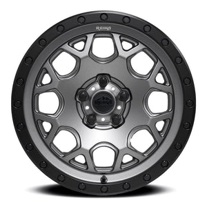 Reika R45 Gunmetal Grey / Satin Black Ring 17x8 +20 5x108mm 63.4mm