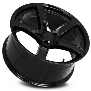 Factory Reproductions FR 77F Gloss Black 20x9.5 +15 5x115mm 71.5mm