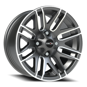 Vision Wheel 112 Gunmetal Machined Face 14x7 +3 4x110mm 86mm - Wheelwiz