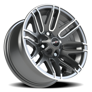 Vision Wheel 112 Gunmetal Machined Face 14x7 +3 4x110mm 86mm - Wheelwiz
