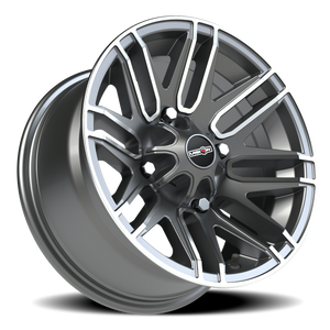 Vision Wheel 112 Gunmetal Machined Face 14x7 +3 4x136mm 110.5mm - Wheelwiz