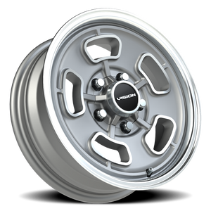 Vision Wheel 148 Satin Grey Machined Face/Lip 15x5.5 +7 5x120.65mm 83mm - Wheelwiz