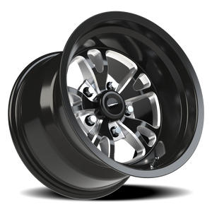 Vision Wheel 149 Gloss Black Milled Spoke 15x10 -25 5x114.3mm 83.1mm - Wheelwiz