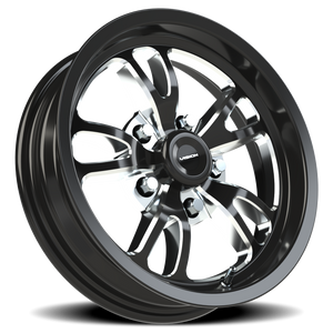 Vision Wheel 149 Gloss Black Milled Spoke 15x4 -19 5x127mm 83.1mm - Wheelwiz