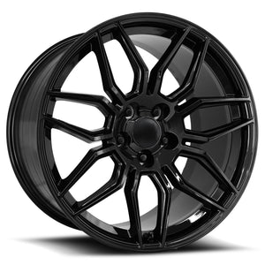 Factory Reproductions FR 401 Gloss Black 20x12 +59 5x120.65mm 70.3mm