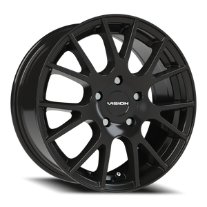 Vision Wheel 18 Gloss Black 16x7 +38 5x114.3mm 73.1mm - Wheelwiz