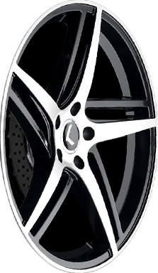 Kraze 195 Gloss black machined 18x8 +40 5x108mm 63.5mm - Wheelwiz