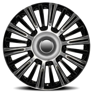 Factory Reproductions FR 91 Gloss Black Polished Accents 22x9 +28 6x139.7mm 78.1mm