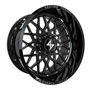 Sentali Forged SF-5 Gloss Black 24x16 -99 5x127mm 0mm - WheelWiz