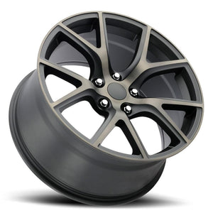 Factory Reproductions FR 75 Satin Black Machine Face With Bronze Clear 20x10 +50 5x127mm 71.5mm