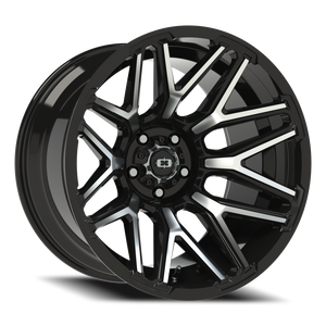 Vision Wheel 305 Gloss Black Machined Face 20x12 -51 5x127mm 78.1mm - Wheelwiz