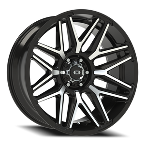 Vision Wheel 305 Gloss Black Machined Face 22x10 -19 6x139.7mm 106.2mm - Wheelwiz