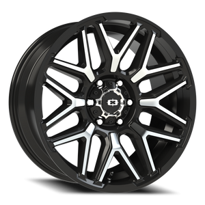 Vision Wheel 305 Gloss Black Machined Face 20x9 +12 6x139.7mm 106.2mm - Wheelwiz