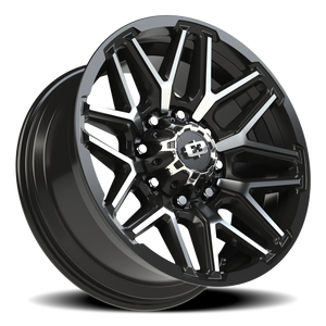 Vision Wheel 305 Gloss Black Machined Face 20x9 +12 8x170mm 125.2mm - Wheelwiz