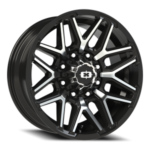 Vision Wheel 305 Gloss Black Machined Face 20x9 +12 8x180mm 124.2mm - Wheelwiz