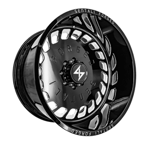 Sentali Forged SF-4 Gloss Black Milled 24x14 -76 6x139.7mm 0mm - WheelWiz