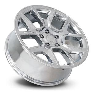 Factory Reproductions FR 76 Chrome 24x10 +15 5x139.7mm 77.8mm