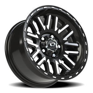 Vision Wheel 348 Gloss Black Machined Face 15x7.5 -12 5x114.3mm 83mm - Wheelwiz