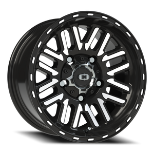 Vision Wheel 348 Gloss Black Machined Face 15x7.5 -12 5x139.7mm 110mm - Wheelwiz