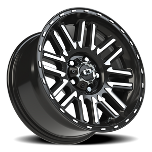 Vision Wheel 348 Gloss Black Machined Face 16x8 0 5x127mm 78.1mm - Wheelwiz