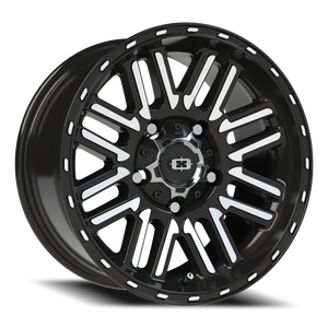 Vision Wheel 348 Gloss Black Machined Face 16x8 0 5x139.7mm 110mm - Wheelwiz