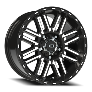 Vision Wheel 348 Gloss Black Machined Face 17x8.5 +18 5x139.7mm 108mm - Wheelwiz
