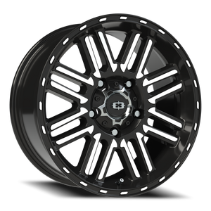 Vision Wheel 348 Gloss Black Machined Face 18x8.5 +18 5x150mm 110.2mm - Wheelwiz