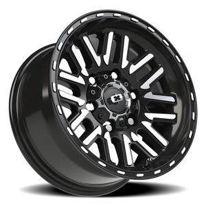 Vision Wheel 348 Gloss Black Machined Face 15x7.5 -12 6x139.7mm 110mm - Wheelwiz