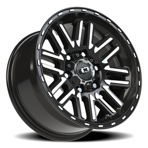 Vision Wheel 348 Gloss Black Machined Face 16x8 0 6x139.7mm 110mm - Wheelwiz