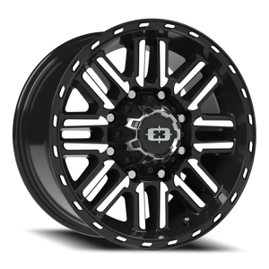 Vision Wheel 348 Gloss Black Machined Face 17x8.5 0 8x170mm 125.2mm - Wheelwiz