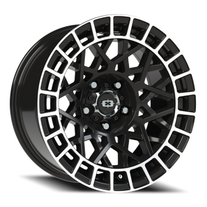 Vision Wheel 349 Gloss Black Machined Lip 17x8.5 -24 5x114.3mm 76.1mm - Wheelwiz