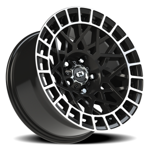 Vision Wheel 349 Gloss Black Machined Lip 17x8.5 -24 5x114.3mm 76.1mm - Wheelwiz