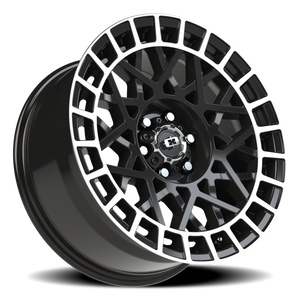 Vision Wheel 349 Gloss Black Machined Lip 18x8.5 +12 6x114.3mm 76.1mm - Wheelwiz