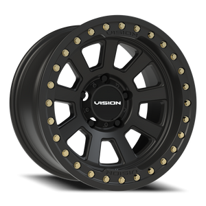 Vision Wheel 350 Satin Black 17x9 -40 5x139.7mm 108mm - Wheelwiz
