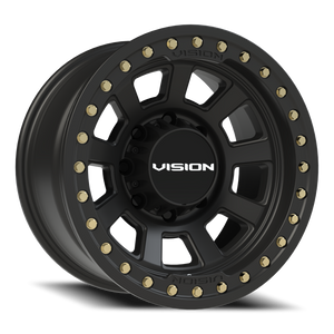 Vision Wheel 350 Satin Black 17x9 -40 8x165.1mm 125.2mm - Wheelwiz