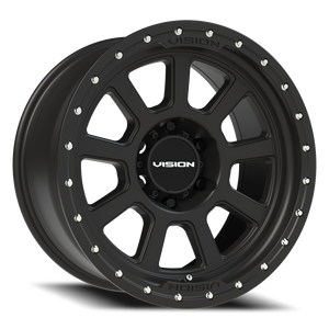 Vision Wheel 350 Satin Black 18x9 -12 6x139.7mm 106.2mm - Wheelwiz