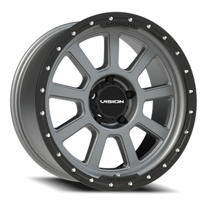 Vision Wheel 350 Satin Grey 20x9 -12 5x139.7mm 108mm - Wheelwiz