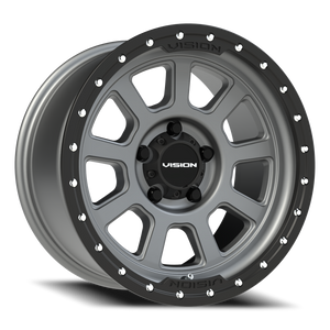 Vision Wheel 350 Satin Grey 17x9 +12 5x114.3mm 83mm - Wheelwiz