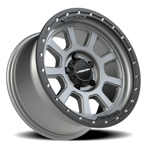 Vision Wheel 350 Satin Grey 17x9 -12 5x127mm 78.1mm - Wheelwiz