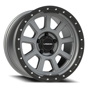 Vision Wheel 350 Satin Grey 18x9 -12 5x127mm 78.1mm - Wheelwiz