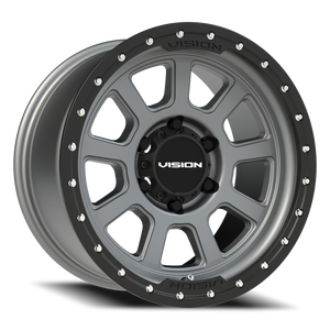 Vision Wheel 350 Satin Grey 17x9 +12 6x139.7mm 106.2mm - Wheelwiz