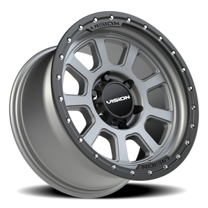 Vision Wheel 350 Satin Grey 17x9 +12 6x139.7mm 106.2mm - Wheelwiz