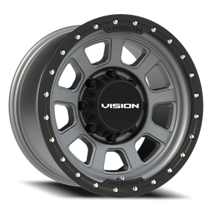 Vision Wheel 350 Satin Grey 17x9 +12 8x165.1mm 125.2mm - Wheelwiz