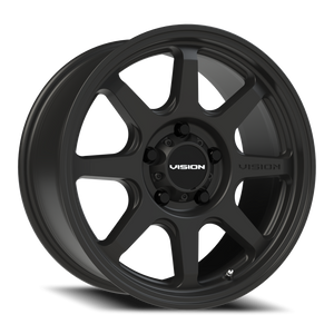 Vision Wheel 351 Satin Black 17x8 +30 5x127mm 78.1mm - Wheelwiz