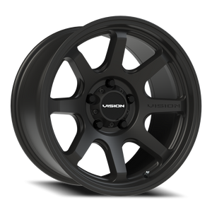 Vision Wheel 351 Satin Black 17x9 -12 5x127mm 78.1mm - Wheelwiz
