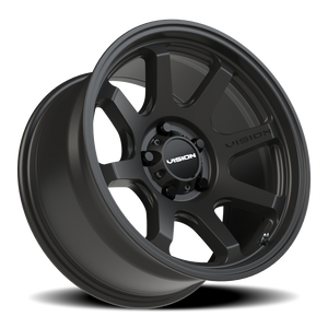Vision Wheel 351 Satin Black 17x9 -12 5x127mm 78.1mm - Wheelwiz