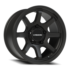 Vision Wheel 351 Satin Black 17x9 -12 5x139.7mm 108mm - Wheelwiz