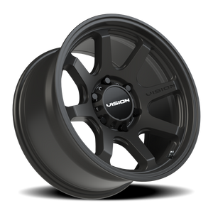 Vision Wheel 351 Satin Black 17x8.5 -10 6x139.7mm 106.2mm - Wheelwiz
