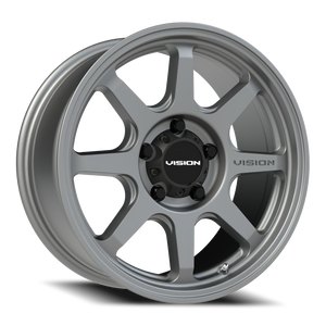 Vision Wheel 351 Satin Grey 17x8 +30 5x127mm 84.1mm - Wheelwiz